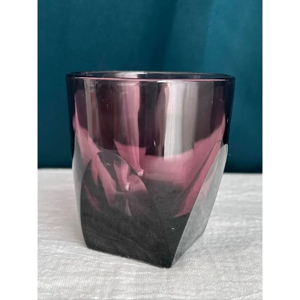Hazel Atlas Moroccan Amethyst 4oz Flat Tumbler